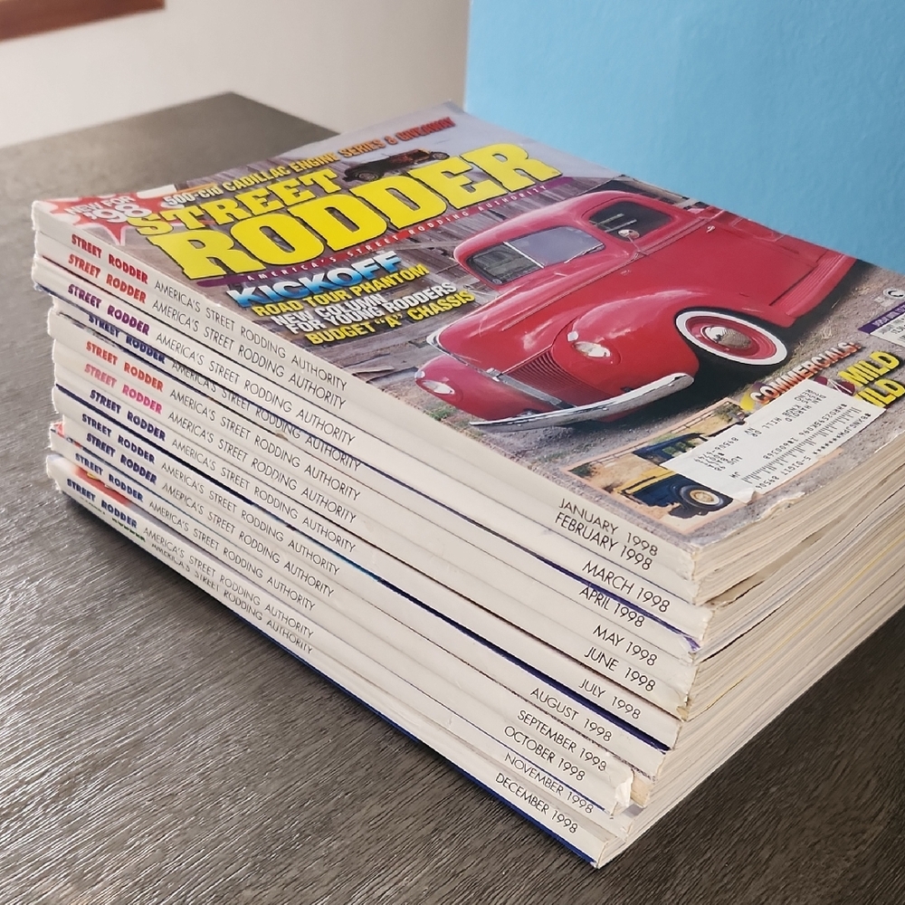 1998 Vintage Street Rodder Magazine Full 12 Month Collection